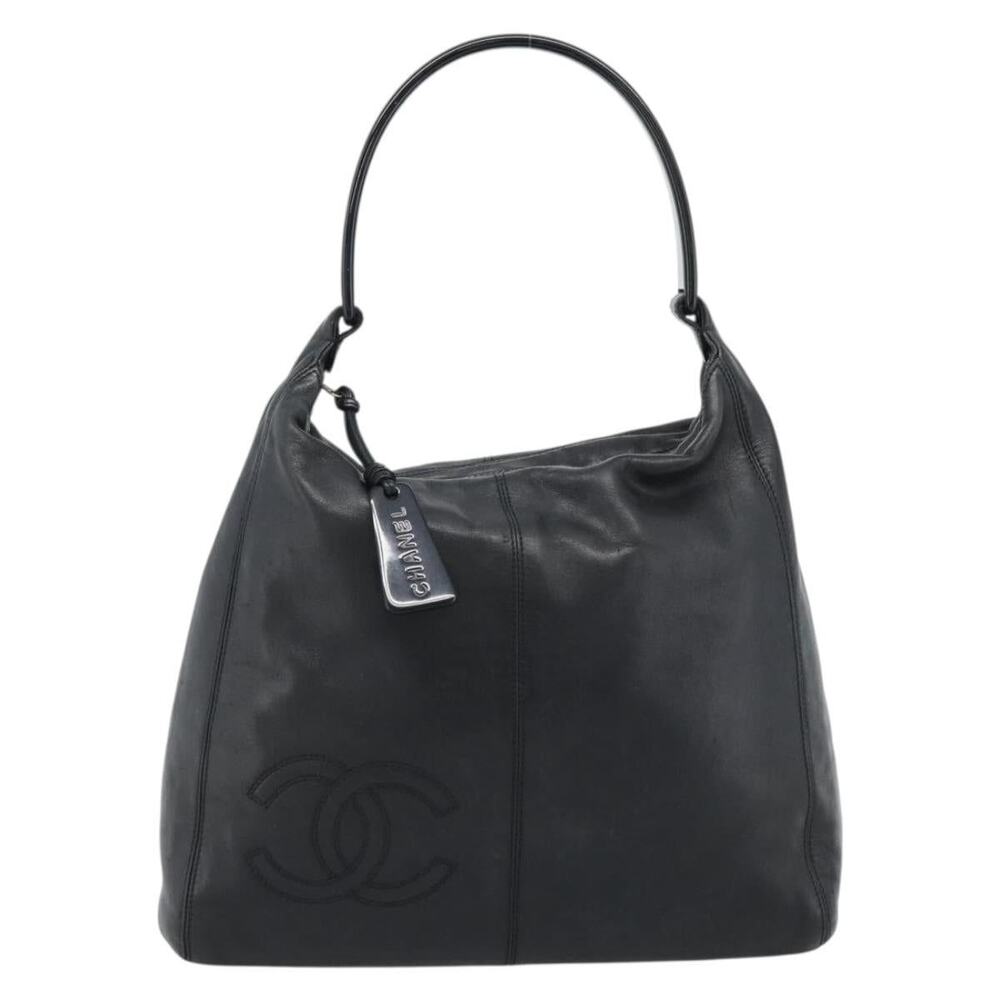Chanel Caviar Classic Flap Shoulder Bag Black